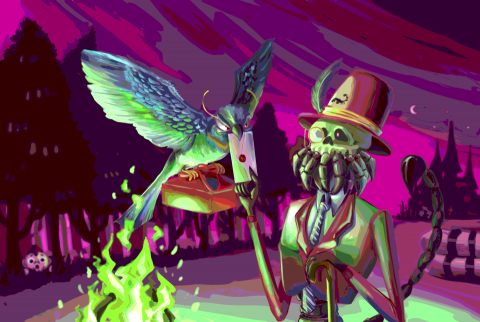 騷味洋芋 - 使用媒材:電腦繪圖 CSP PS 