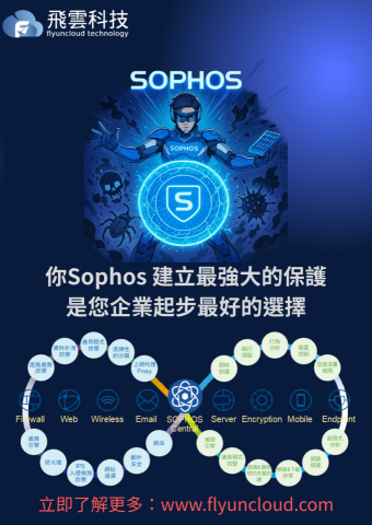 peng kyle - Sophos 主打端點防護（EDR/XDR）、防毒軟體、防勒索攻擊、電郵安全與防火牆整合管理，以 AI 偵測技術主動阻擋未知威脅，有效防止資料外洩與惡意攻擊擴散。

特別適合 中小企業、連鎖零售、醫療院所、教育單位、科技公司與金融業，提供集中化雲端控管平台，讓 IT 管理更簡單、安全更全面。

Sophos 可與多款防火牆、雲端系統整合，並支援遠端辦公資安防護，從內網到雲端全面守護企業資產。