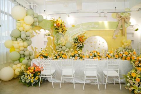 涵漾派對佈置 - 鮮花瀑布花佈置