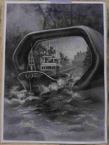 李寶玲 - 炭筆畫