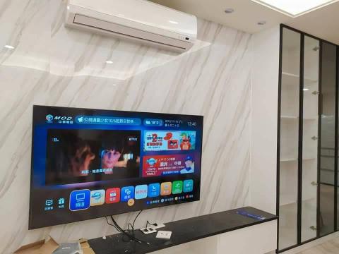 祥禾科技 - 大理石洗洞 電視壁掛架 安裝