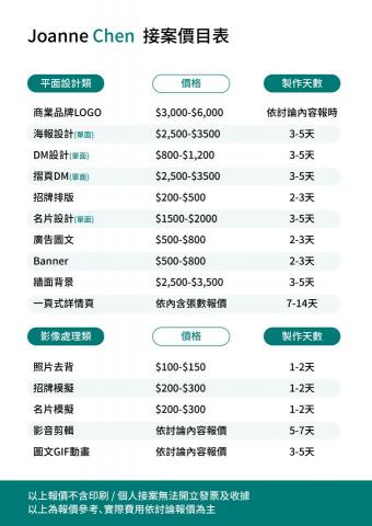 JoanneChen個人工作室 - 歡迎討論報價