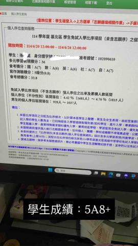 ADEN - 指導學生的國中會考成績 ADEN - 指導學生的國中會考成績