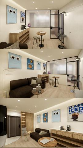 Hong - 在家，也能擁有咖啡廳裡那份自在與溫度。
以自然質感材質、柔和光線與簡約溫潤的色調，勾勒出像咖啡廳般的生活場景。開放式的格局讓空間多了交流與分享的可能，搭配木質、軟裝，營造出輕鬆不拘、卻又充滿細節的日常氛圍。這樣的居家空間，不只是住的地方，更是每天放慢腳步、享受生活的小角落。