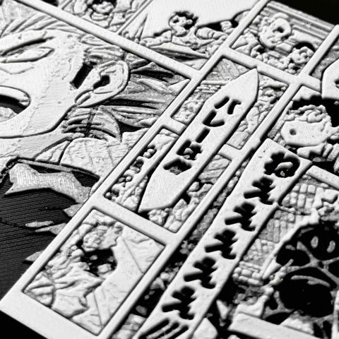 代理印母 - 3D列印浮雕畫細節