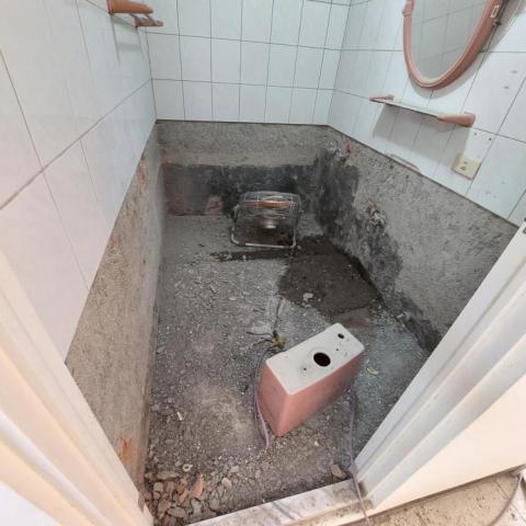 舊屋翻修先鋒隊.裝潢拆除打石.外牆防水 - 廁所半套更新