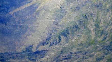 Allen Huang - 油畫作品（海嘯）