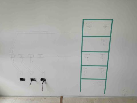 鴻睿水電空調工程行 - 初步放樣設計五層系統櫃增設插座