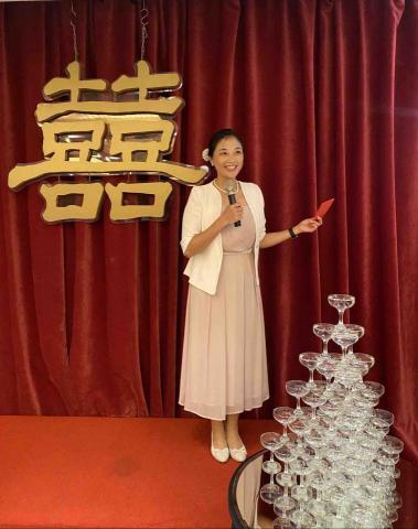 Joe Cho - 2025/06/21 hosting a vow renewal ceremony at Lakeshore Hotel Hsinchu Lakeside Pavilion 雙語主持交換誓言晚宴@新竹煙波大飯店