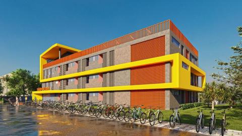 閣雅設計 - 3D透視-大學生宿舍提案