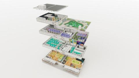 閣雅設計 - 建築物3D拆分圖