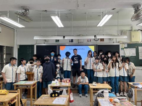 Michael's Class - Pictures with Junior High Students