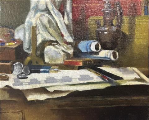 陳昕恩 - 油畫臨摹練習作品