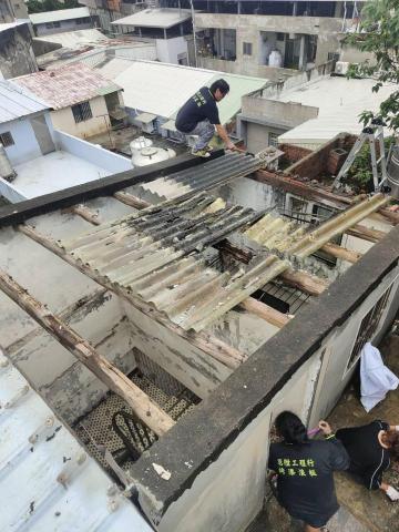 恩陞工程行  統編：95265022 - 114/06/22 楊梅區石棉瓦拆除