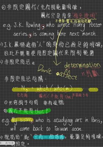 孫于然 - 文法的說明