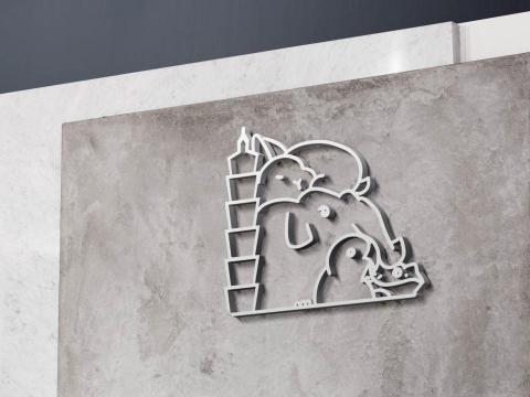 Lago - LOGO設計-3D牆面LOGO