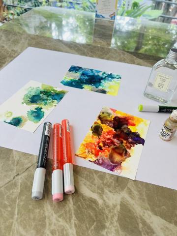 流體藝術團體慶生專區 - 酒精墨水 初體驗