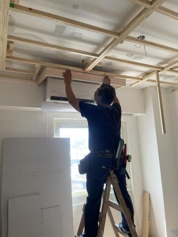 久柘裝修工程 - 釘製平頂天花板日製矽酸鈣板