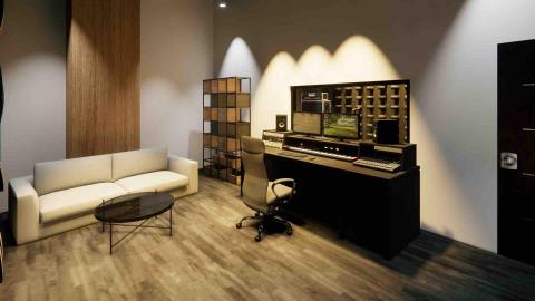 柯采羚 - 音樂館-錄音室渲染圖1