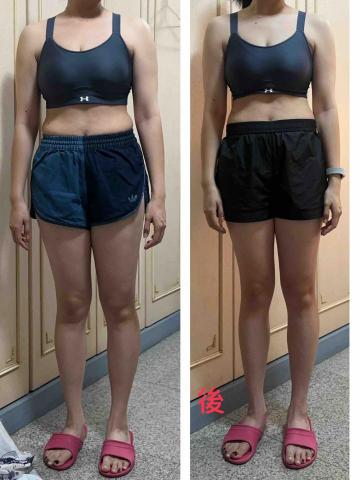 彰化區域健身教練｜Nicole - 學生上課一個月對比照