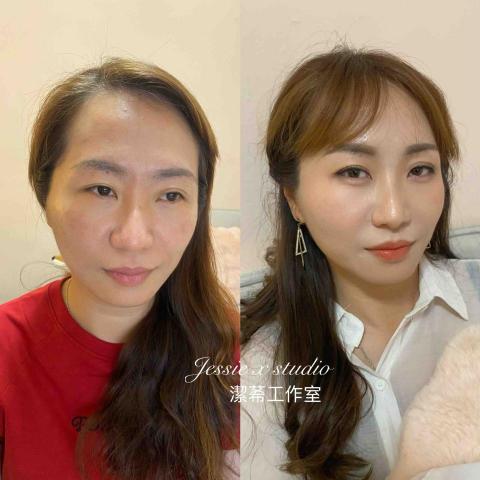 Jessie x studio潔莃工作室/彩妝造型/半永久紋 - 妝髮教學