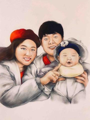 陳柏宇 - 色鉛筆 人像