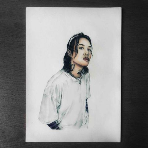 陳柏宇 - 色鉛筆 人像