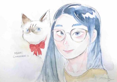 陳姸彤 - 水彩人像