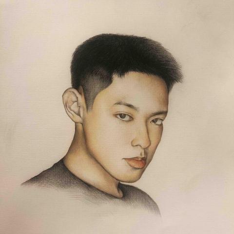 陳柏宇 - 色鉛筆 人像