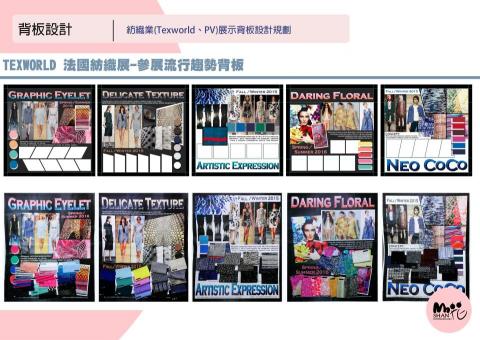 山花設計 - 紡織參展背板設計