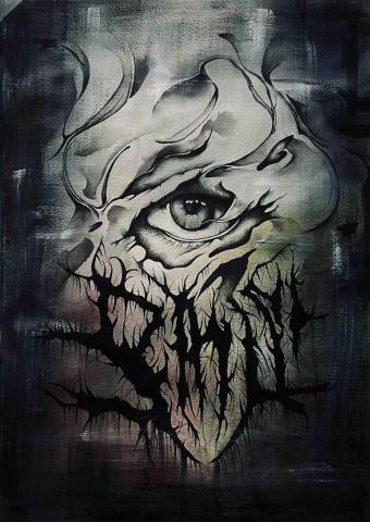 陳柏宇 - 嘗試多種媒材的作品 簽字筆、水彩、墨汁  52*38cm