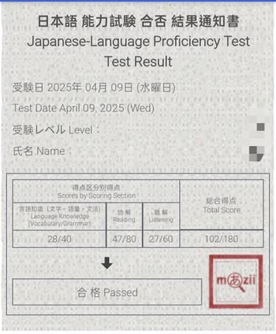 Wanの語言教室 - 學生進步分享: 四月於日語檢定考線上模擬測驗APP，進行答題，並追蹤進步幅度。與老師分享肉眼可見的進步，替學生開心~~