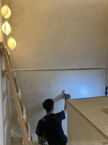 陳思霓 - 3.5米高牆面施作珍珠漆