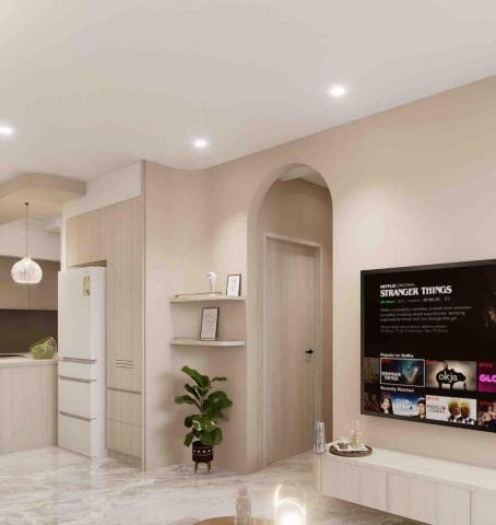 寓之室內設計工作室 - 奶茶風公寓