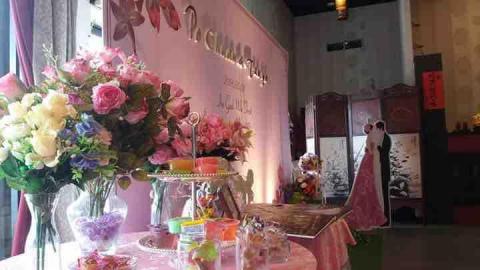 花妍婚禮佈置 - 粉色系主題背板