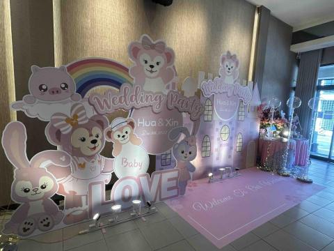 花妍婚禮佈置 - 客製化史黛拉主題背板