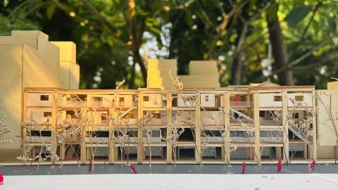 吳承恩 - 《餘白》1:200建築模型製作