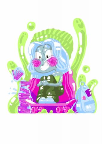 吳承恩 - 《殭屍少女》插畫設計