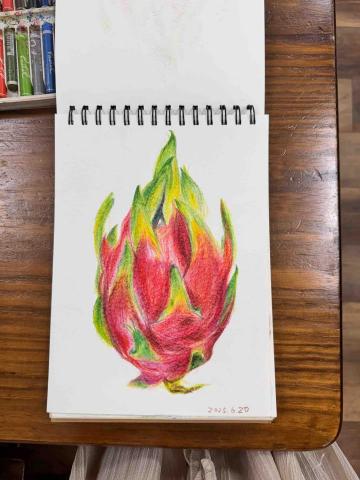 呂岷熙 - 成人學生團課色鉛筆作品120分鐘