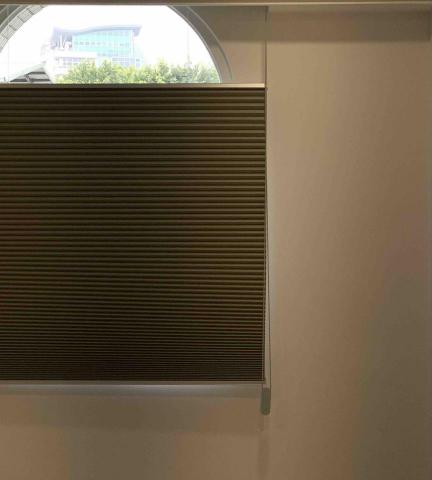 展藝行黃先生 - 近年新流行的蜂巢簾，遮光隔熱效果皆不錯