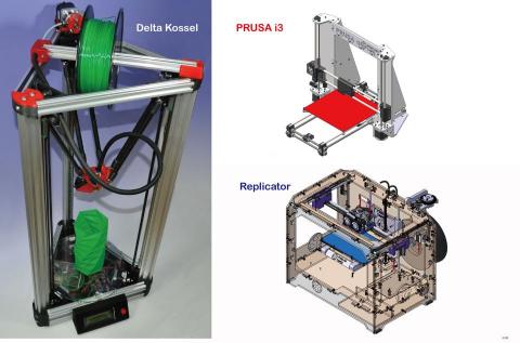 Robert - 三型 FDM 3D印表機: Delta Kossel; PRUDA i3; Replicator;