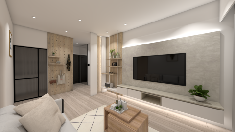 宇冠室內設計 - 宇冠室內設計
提供免設計費、免費丈量估價服務
服務項目：老屋翻修、新成屋室內設計、商務空間設計
北歐風設計-3D渲染圖
顏色搭配：灰、白、淺木紋
北歐風將不必要的裝飾降至最低，追求簡單而具有美感的空間，並創造一個讓人感到舒適、放鬆的環境。