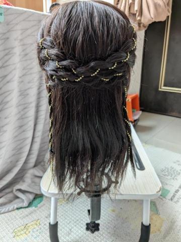 雯雯彩粧師 - 雙邊4股辮髮