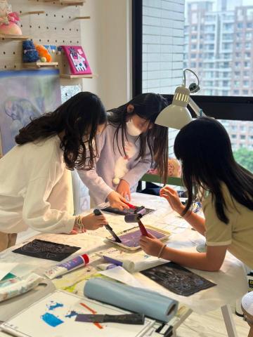 琪恩 - 膠版畫製作