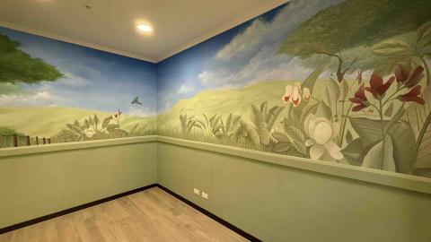 改改屋 油漆彩繪 - 鋼鐵業老闆嬰兒房彩繪