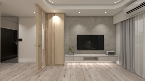 宇冠室內設計 - 宇冠室內設計
提供免設計費、免費丈量估價服務
服務項目：老屋翻修、新成屋室內設計、商務空間設計
北歐風設計-3D渲染圖
顏色搭配：灰、白、淺木紋
北歐風將不必要的裝飾降至最低，追求簡單而具有美感的空間，並創造一個讓人感到舒適、放鬆的環境。