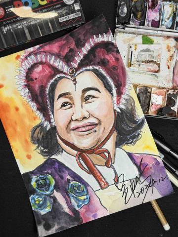 邑帆 - 水彩 似顏繪