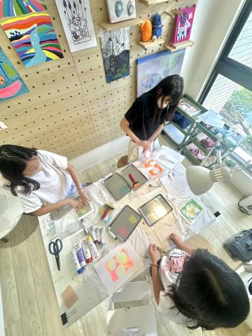 琪恩 - 明膠版畫製作