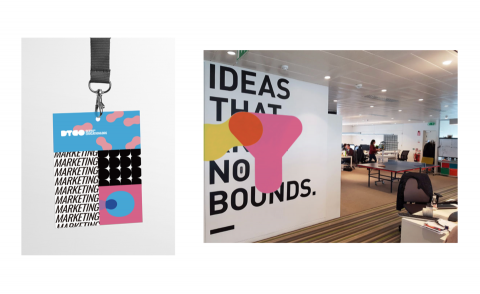 百設計工作室 - 德瑜教育集團 CIS應用：公司名牌設計/辦公室場域設計