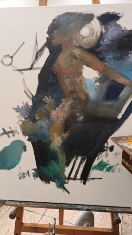 蔡品蒔 - 油畫課的習作